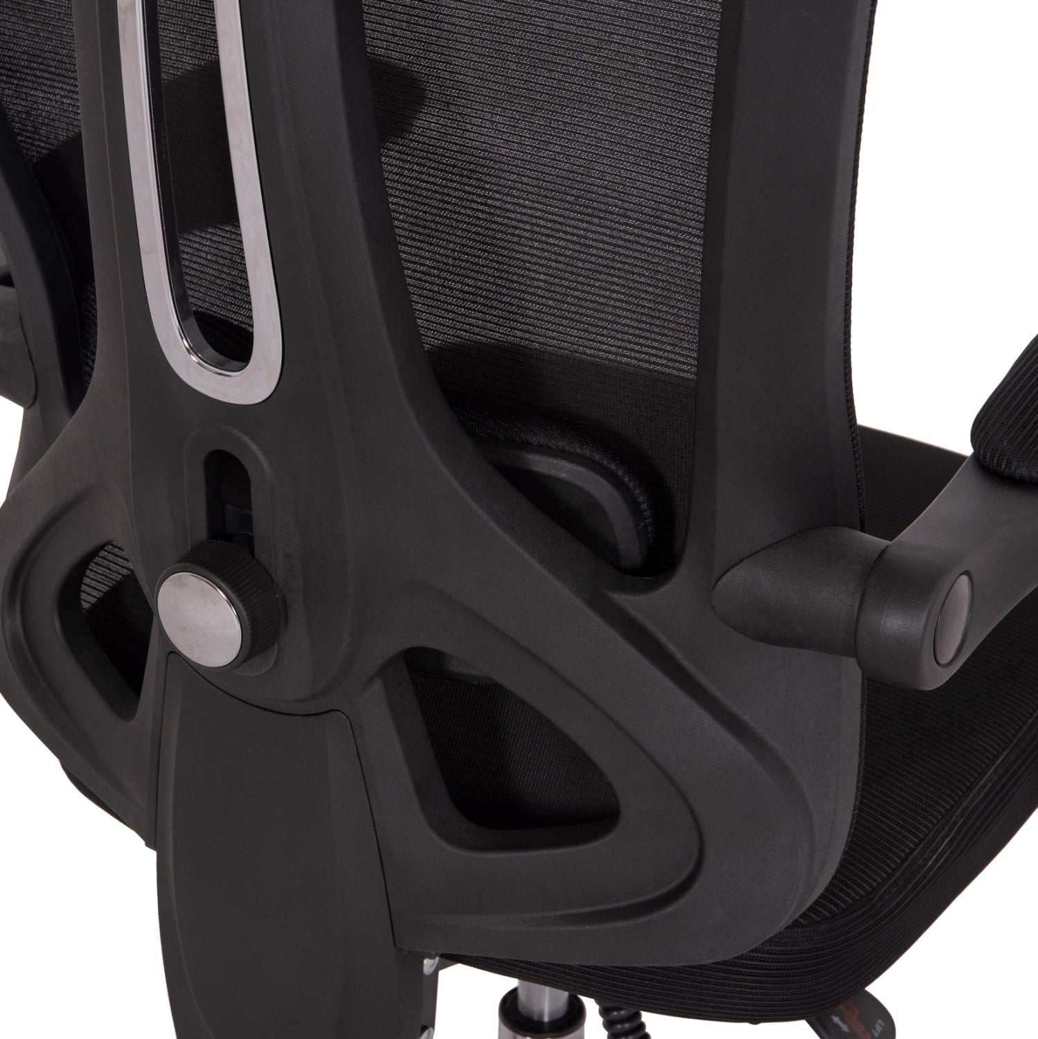 OFFICE CHAIR BARNET HM18258.01 BLACK MESH-BLACK FRAME NYLON 61x62x123Hcm.