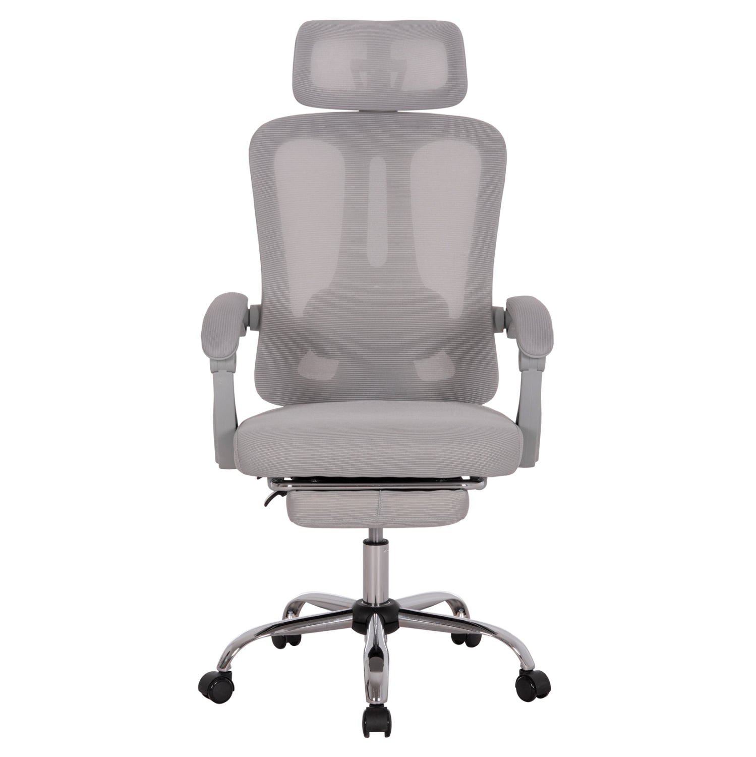 OFFICE CHAIR BARNET HM18258.02 GREY MESH-GREY FRAME NYLON 61x62x123Hcm.