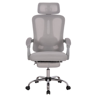 OFFICE CHAIR BARNET HM18258.02 GREY MESH-GREY FRAME NYLON 61x62x123Hcm.