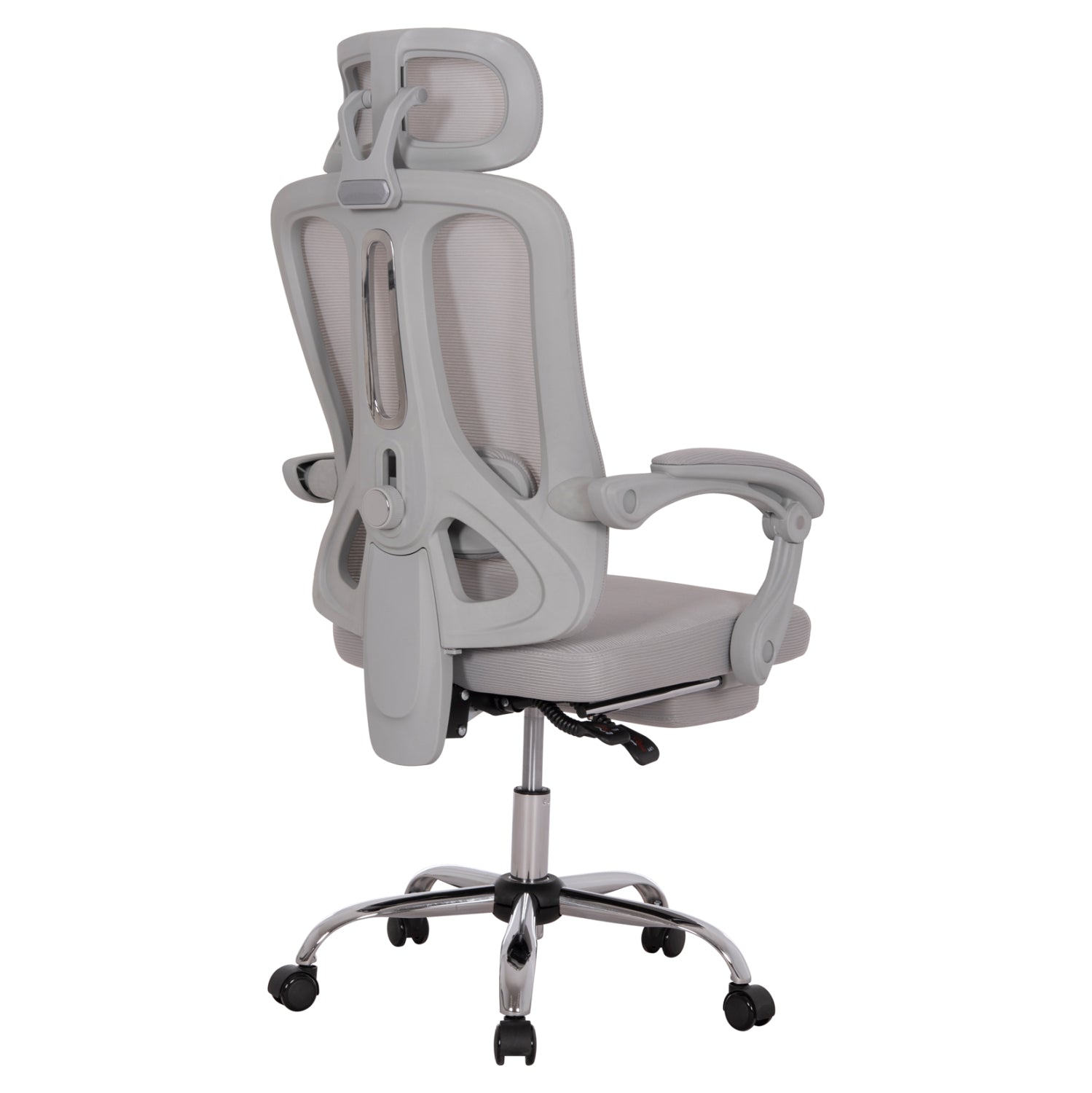 OFFICE CHAIR BARNET HM18258.02 GREY MESH-GREY FRAME NYLON 61x62x123Hcm.