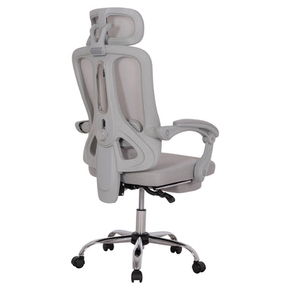 OFFICE CHAIR BARNET HM18258.02 GREY MESH-GREY FRAME NYLON 61x62x123Hcm.
