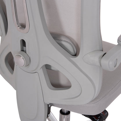 OFFICE CHAIR BARNET HM18258.02 GREY MESH-GREY FRAME NYLON 61x62x123Hcm.