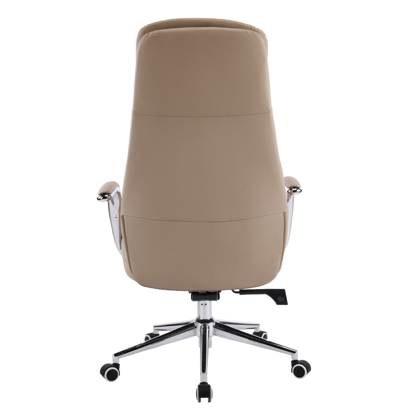 OFFICE CHAIR SONTY HM18354.02 BEIGE PU LEATHER--CHROMED BASE 64x68x125Hcm.
