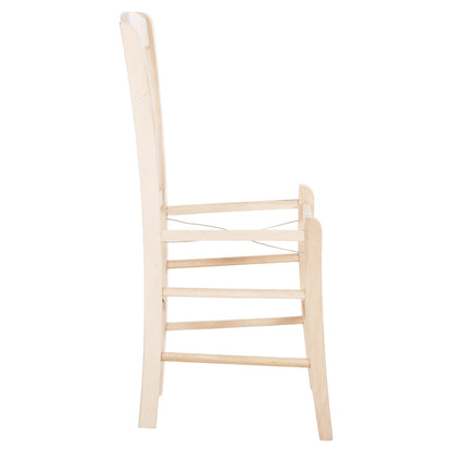 CHAIR MONTE HM5588.02 BEECH WOOD IMPREGNATED-UNPAINTED 40x41x87Hcm.FRAME ONLY