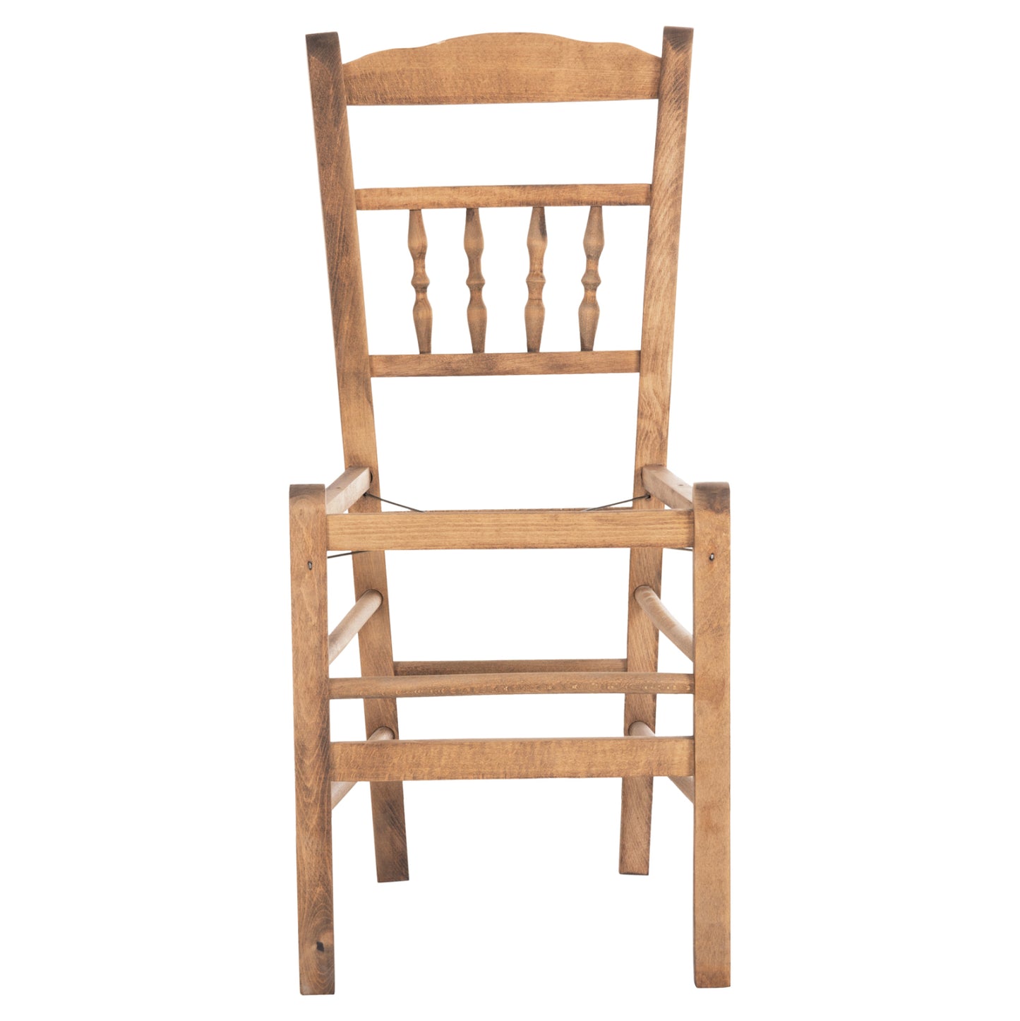 CHAIR CHOSEN HM8466.01 BEECH WOOD IMPREGNATED IN WALNUT COLOR 40.5x40.5x87Hcm.FRAME ONLY