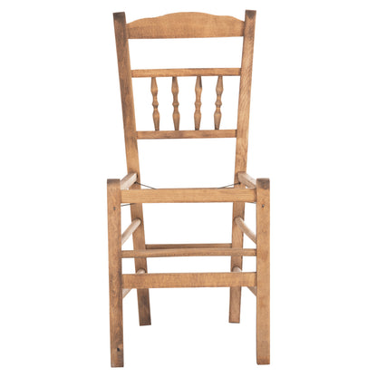 CHAIR CHOSEN HM8466.01 BEECH WOOD IMPREGNATED IN WALNUT COLOR 40.5x40.5x87Hcm.FRAME ONLY