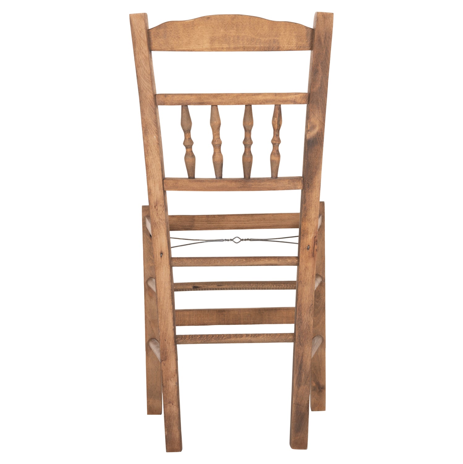 CHAIR CHOSEN HM8466.01 BEECH WOOD IMPREGNATED IN WALNUT COLOR 40.5x40.5x87Hcm.FRAME ONLY