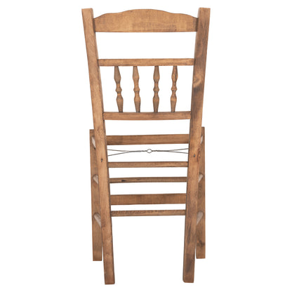 CHAIR CHOSEN HM8466.01 BEECH WOOD IMPREGNATED IN WALNUT COLOR 40.5x40.5x87Hcm.FRAME ONLY