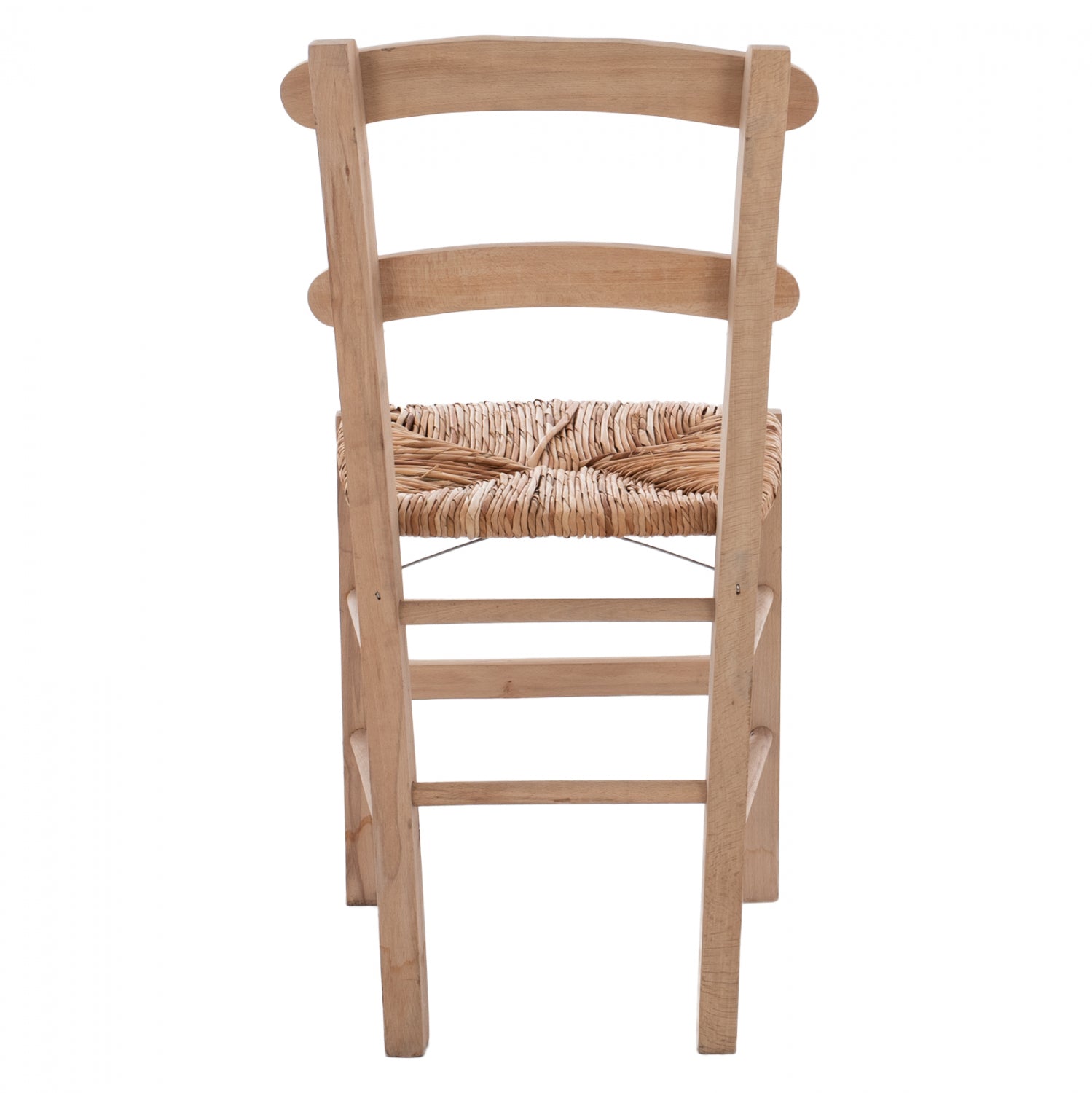 Traditional chair with straw Unpainted HM10370.02