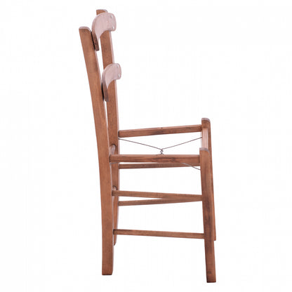 TRADITIONAL COFFEE SHOP CHAIR GENTRY HM5576.01 BEECH WOOD WITH IMPREGNATION IN WALNUT 40x38x88Hcm.