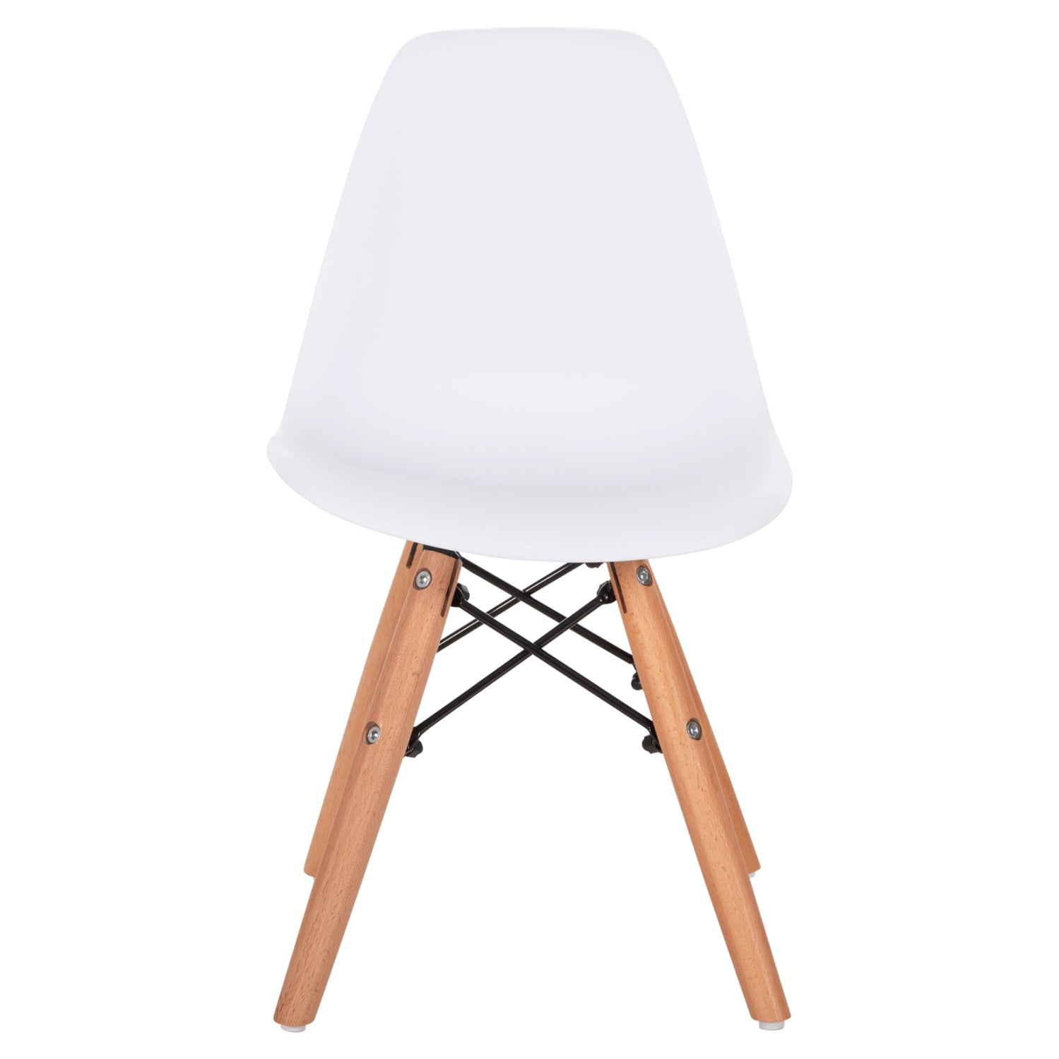 Chair Twist Kid HM8453.01 with wooden legs and seat PP white 31x34x55.5H