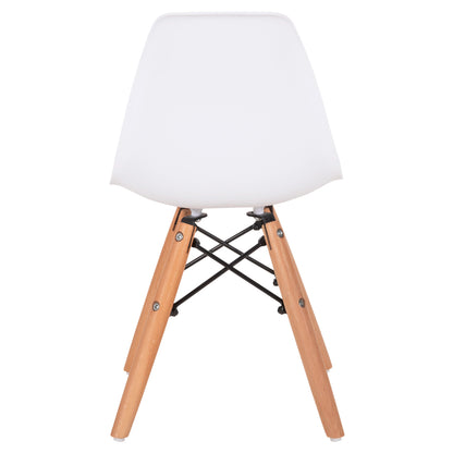 Chair Twist Kid HM8453.01 with wooden legs and seat PP white 31x34x55.5H
