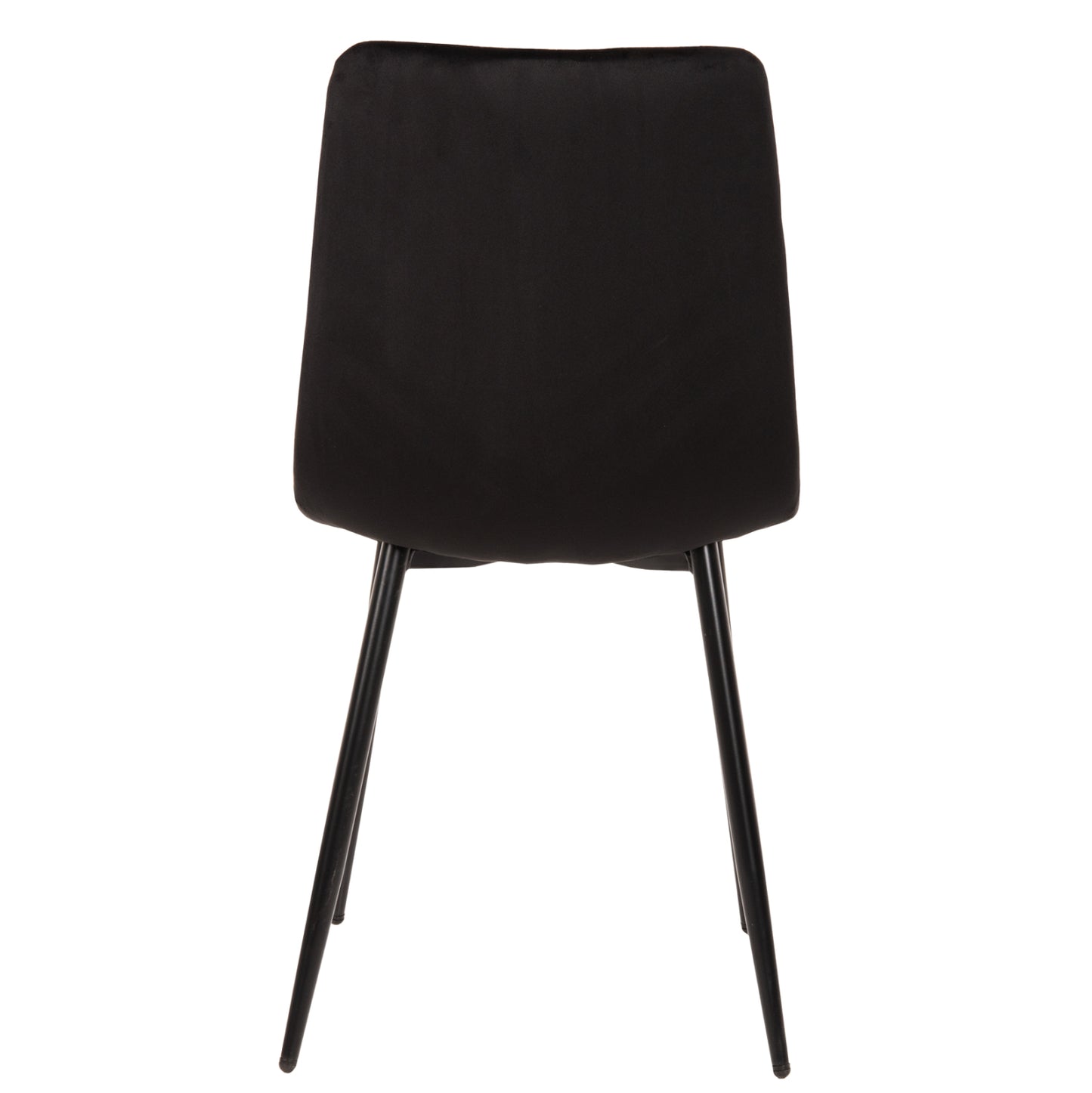 DINING CHAIR LATRELL HM8587.04 BLACK VELVET & BLACK METAL LEGS 43x54x88Hcm.