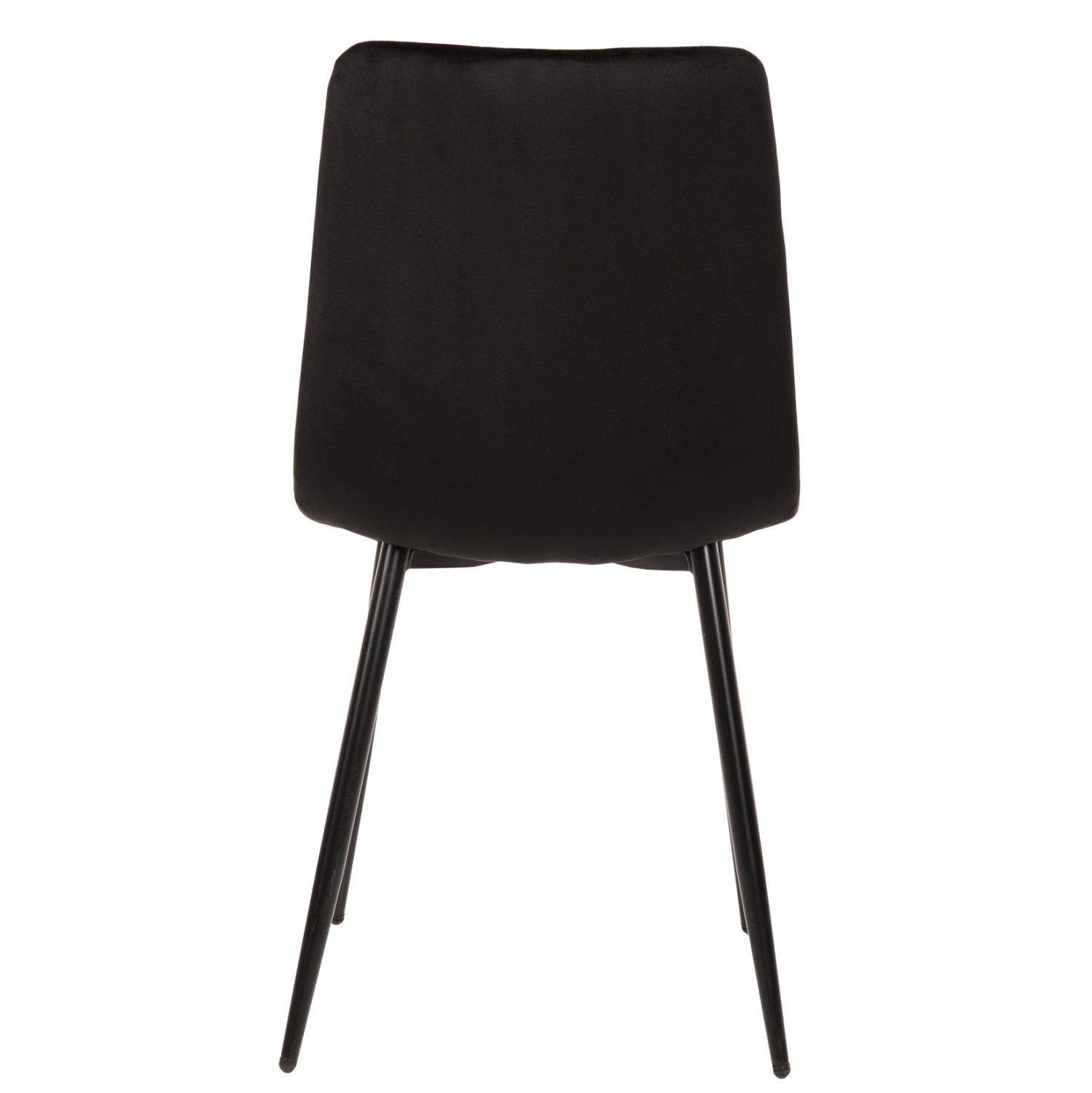 DINING CHAIR LATRELL HM8587.04 BLACK VELVET & BLACK METAL LEGS 43x54x88Hcm.