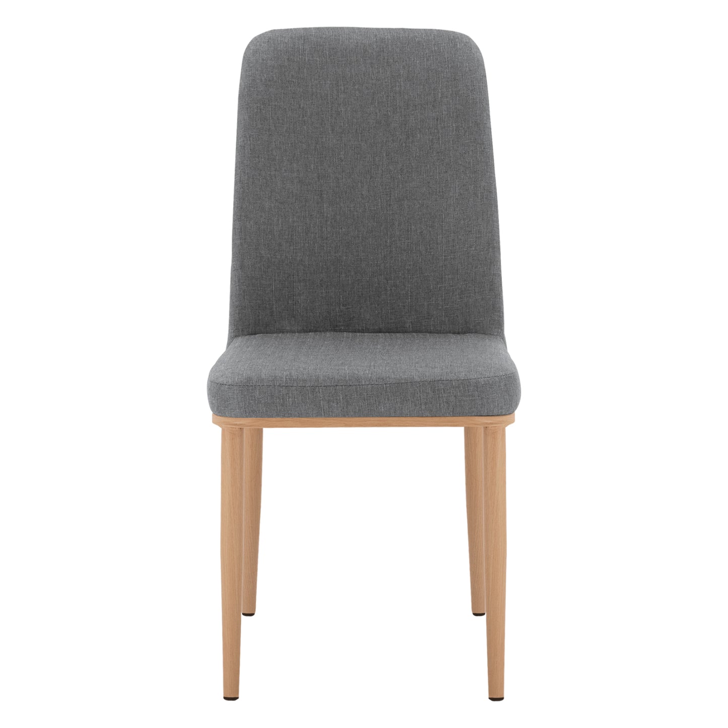 Dining Chair Eilish in grey fabric & metallic frame HM8727.01 43X55X92