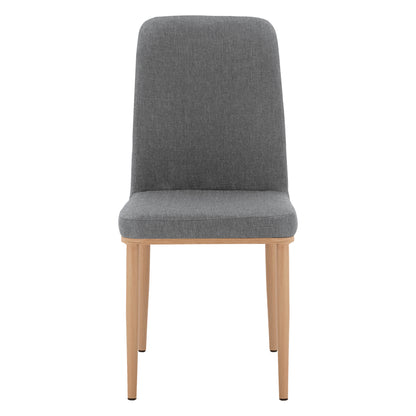 Dining Chair Eilish in grey fabric & metallic frame HM8727.01 43X55X92