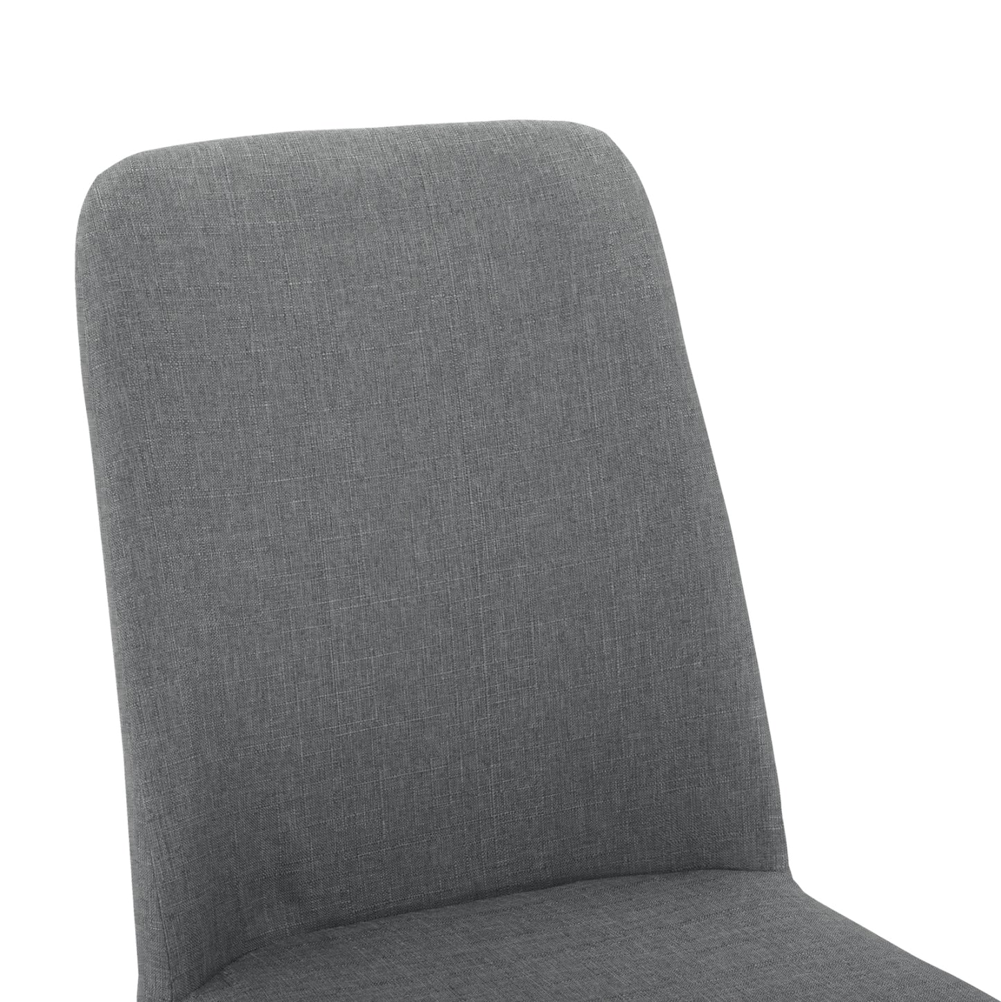 Dining Chair Eilish in grey fabric & metallic frame HM8727.01 43X55X92