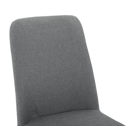 Dining Chair Eilish in grey fabric & metallic frame HM8727.01 43X55X92