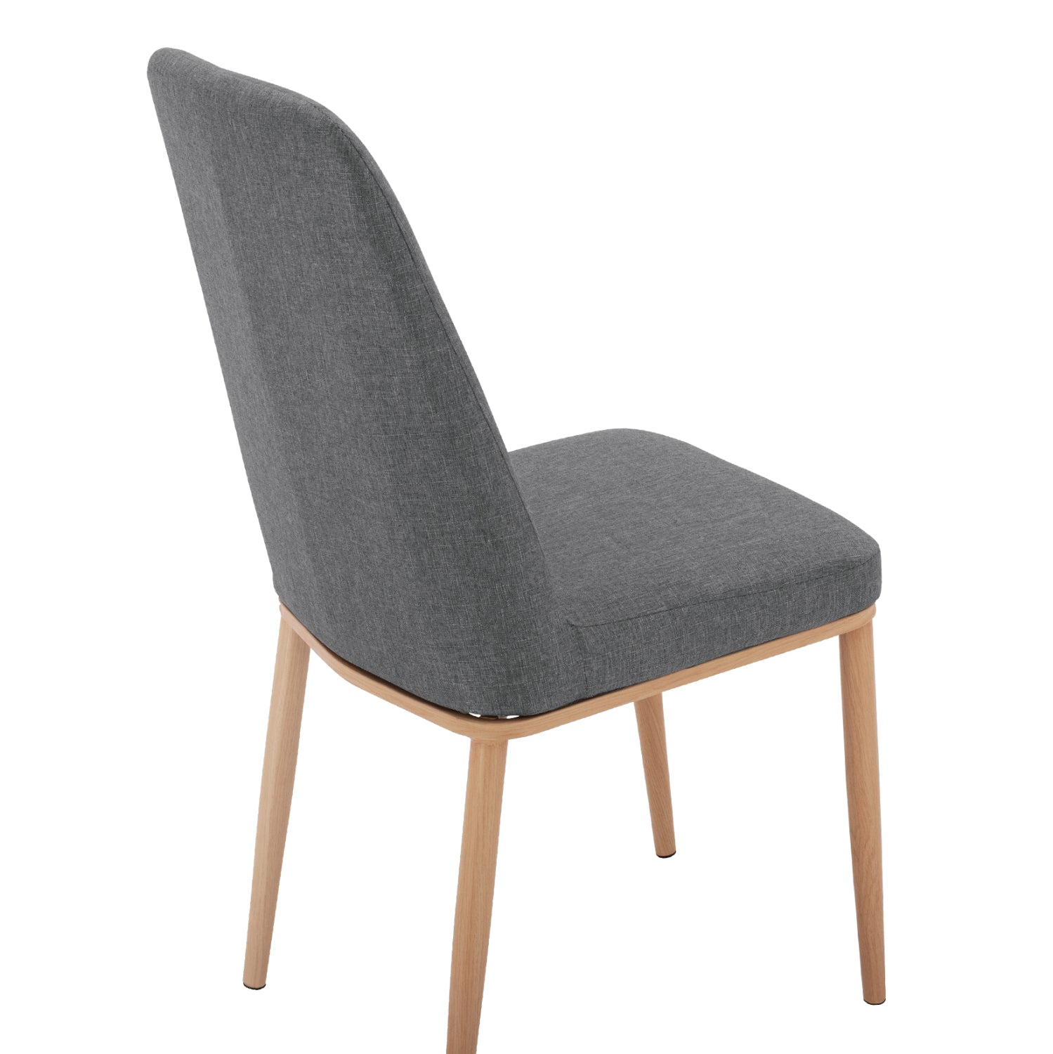 Dining Chair Eilish in grey fabric & metallic frame HM8727.01 43X55X92