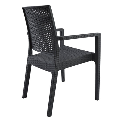 Chair with arms Polypropylene Dark Grey HM5134.01 57x55,5x89 cm