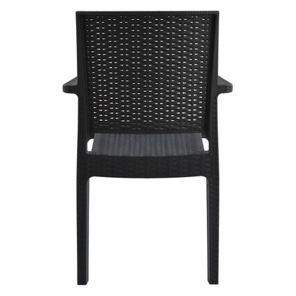 Chair with arms Polypropylene Dark Grey HM5134.01 57x55,5x89 cm