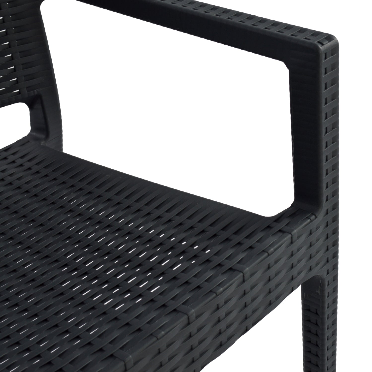 Chair with arms Polypropylene Dark Grey HM5134.01 57x55,5x89 cm