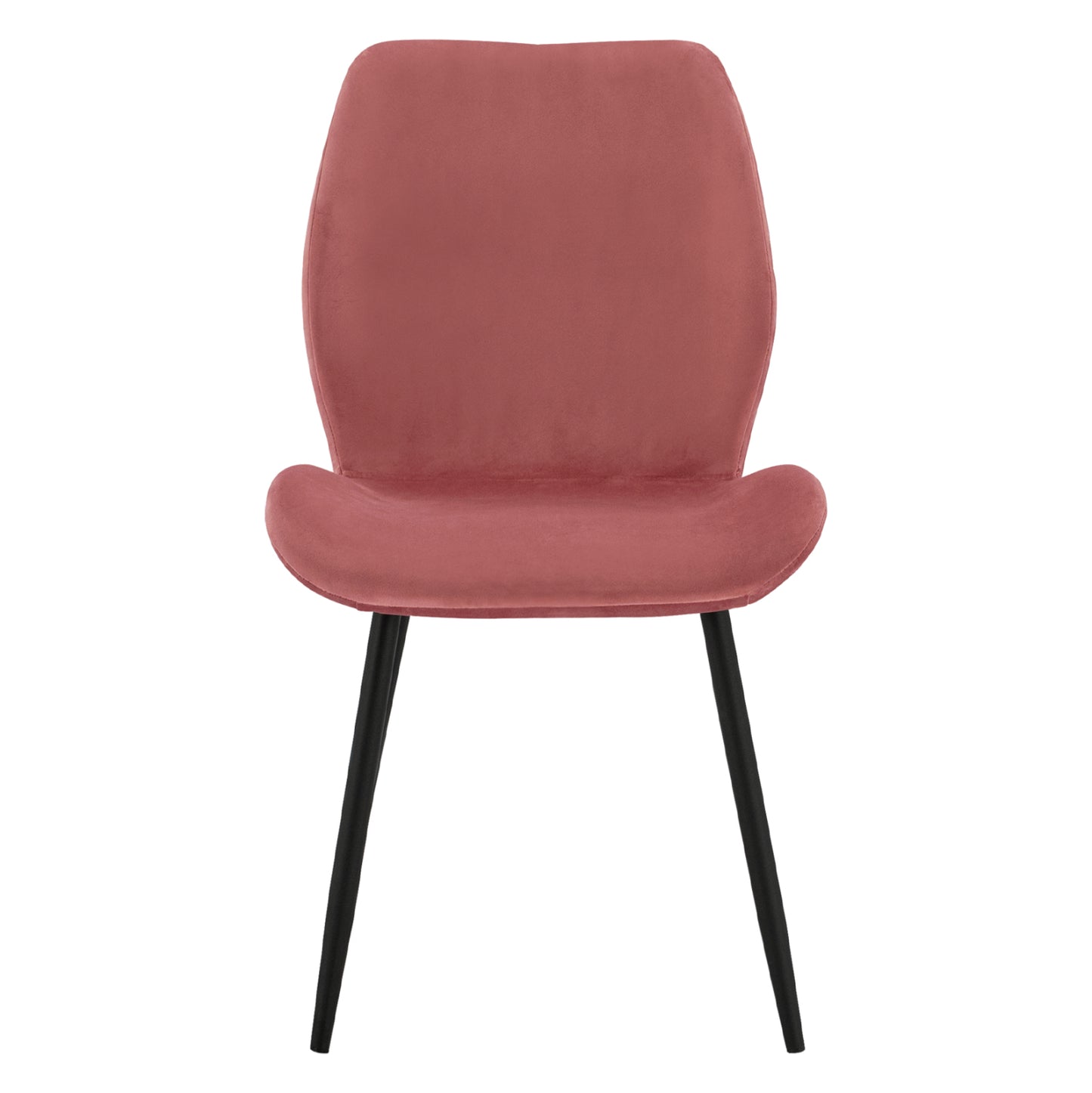 Dining Chair Klay in rotten apple velvet & black metallic frame HM8730.02 49X62,5X87 cm