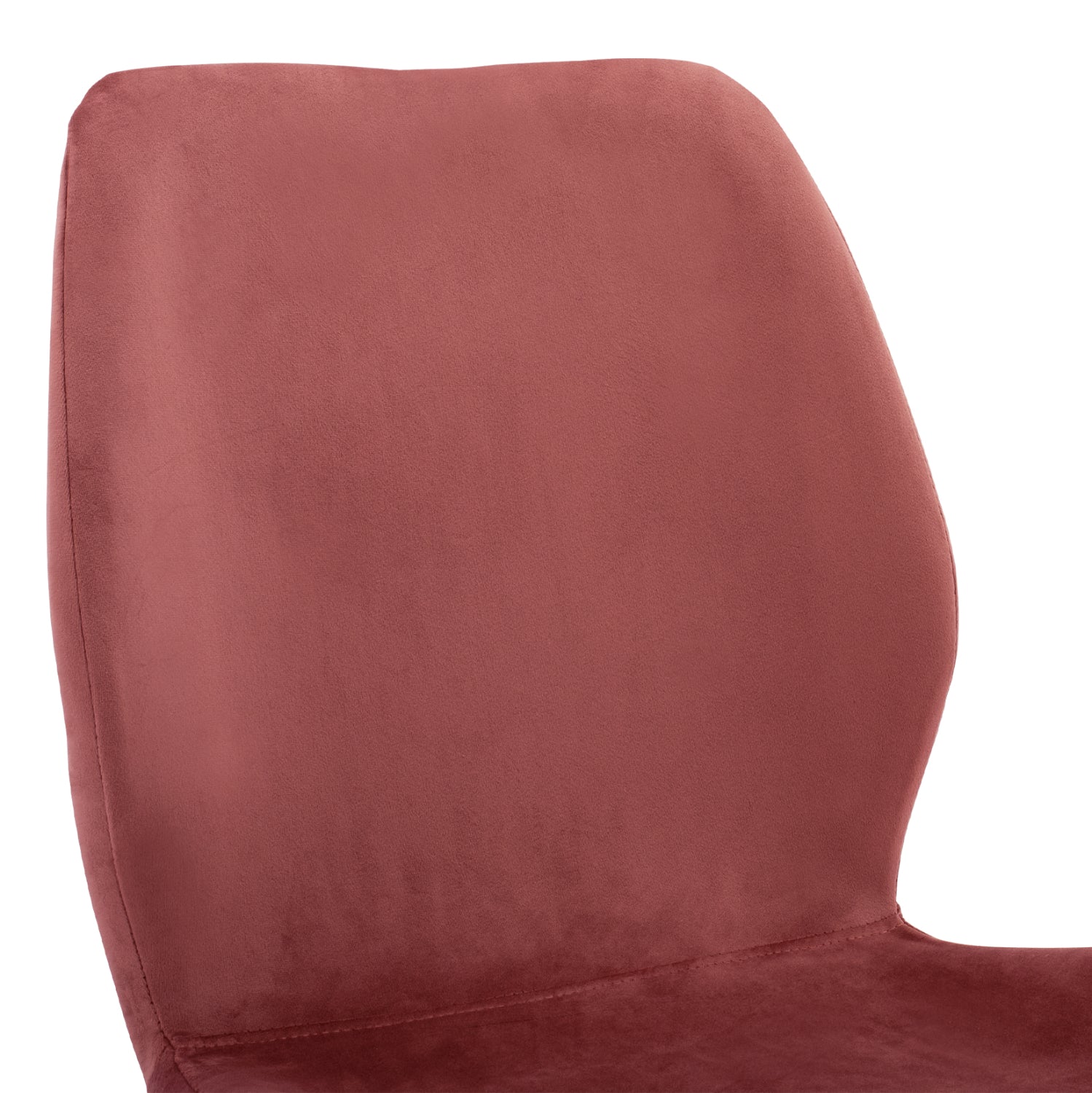 Dining Chair Klay in rotten apple velvet & black metallic frame HM8730.02 49X62,5X87 cm