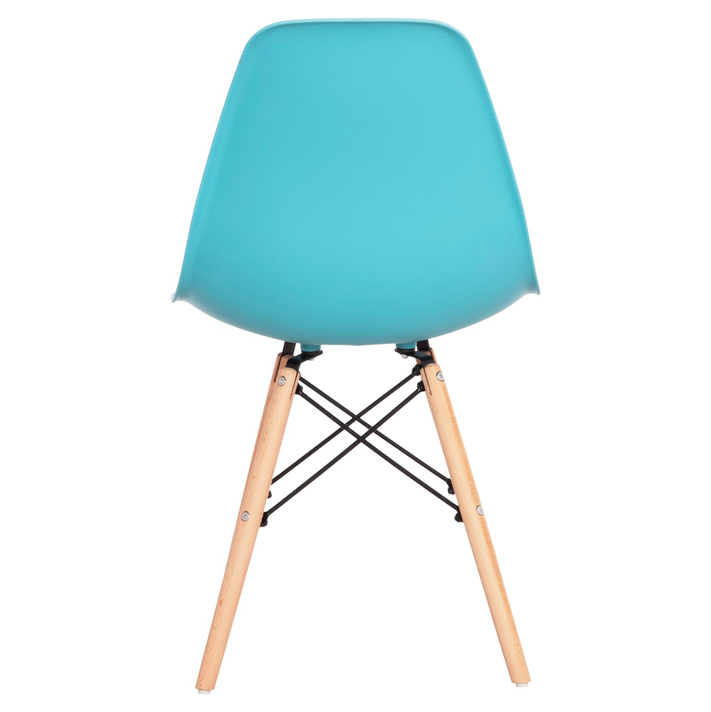 DINING CHAIR TWIST HM8460.08 BEECH WOOD FRAME IN NATURAL-PP SEAT IN TURQUOISE 46x54x80Hcm.