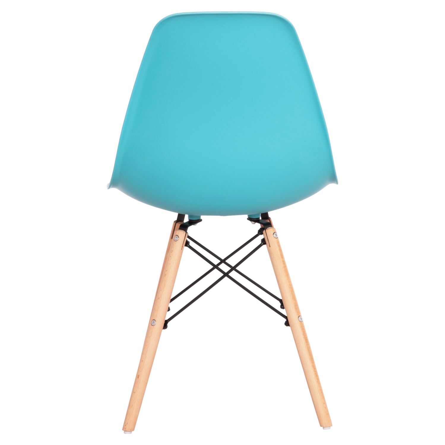 DINING CHAIR TWIST HM8460.08 BEECH WOOD FRAME IN NATURAL-PP SEAT IN TURQUOISE 46x54x80Hcm.