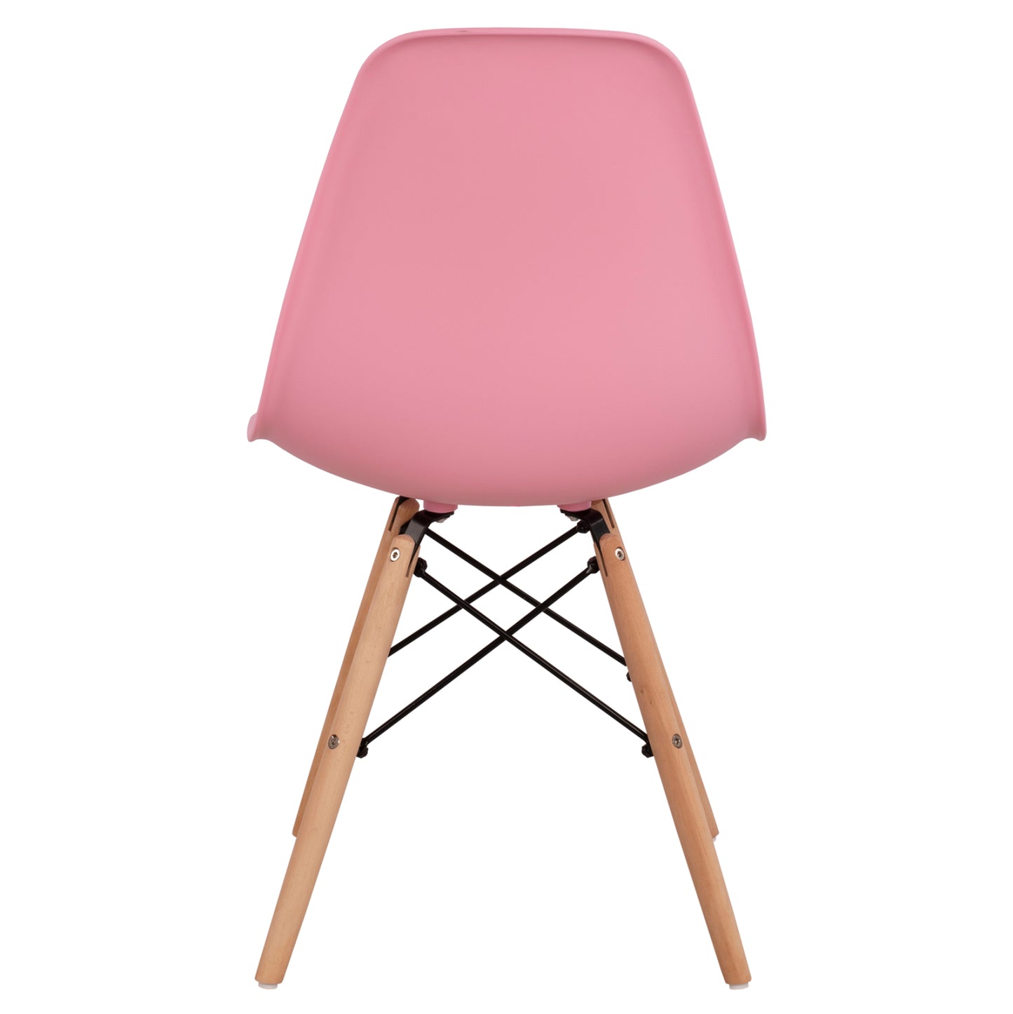 Chair with wooden legs and seat Twist PP Pink HM8460.05 46x50x82 cm