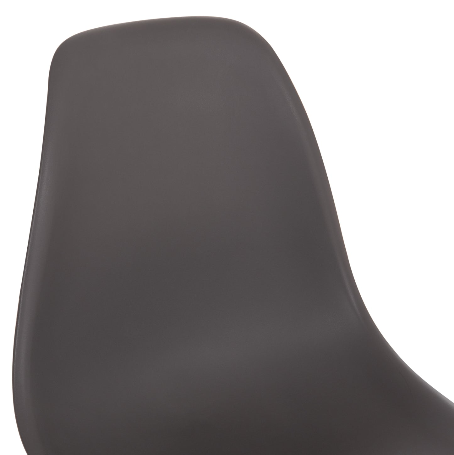 Chair with wooden legs and seat Twist PP Grey HM8460.10 46x50x82 cm