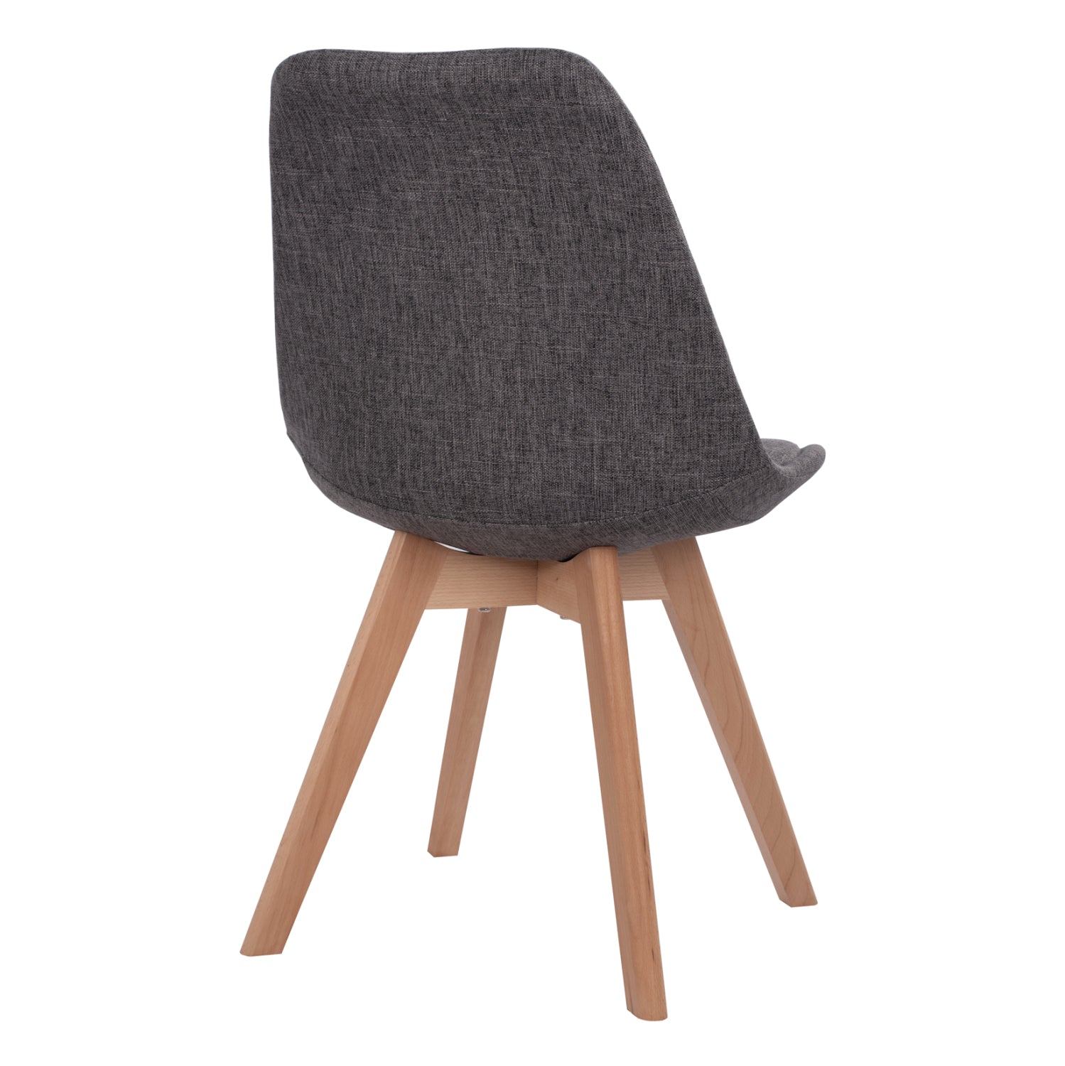 Chair Vegas with wooden legs and fabric Grey HM0033.50 48x55x82 cm