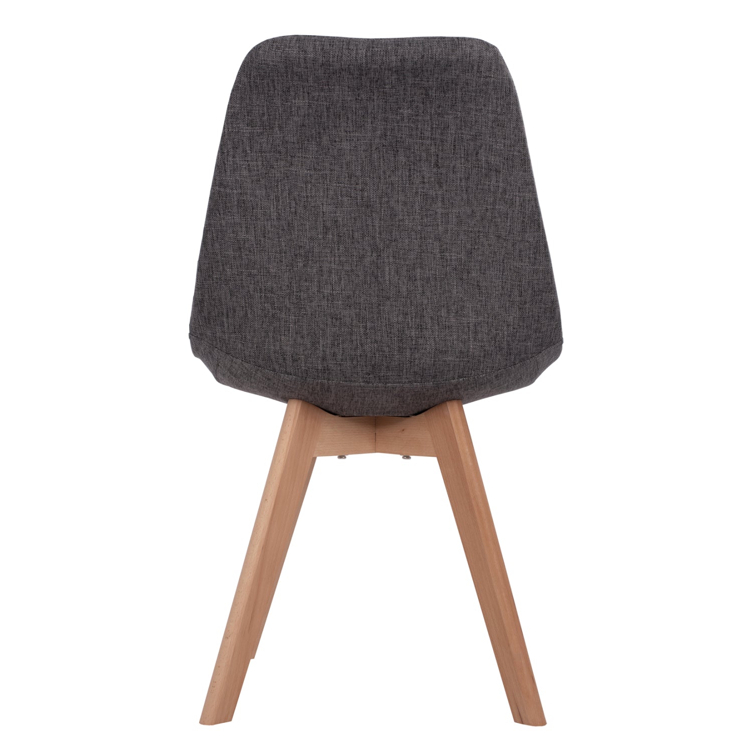 Chair Vegas with wooden legs and fabric Grey HM0033.50 48x55x82 cm
