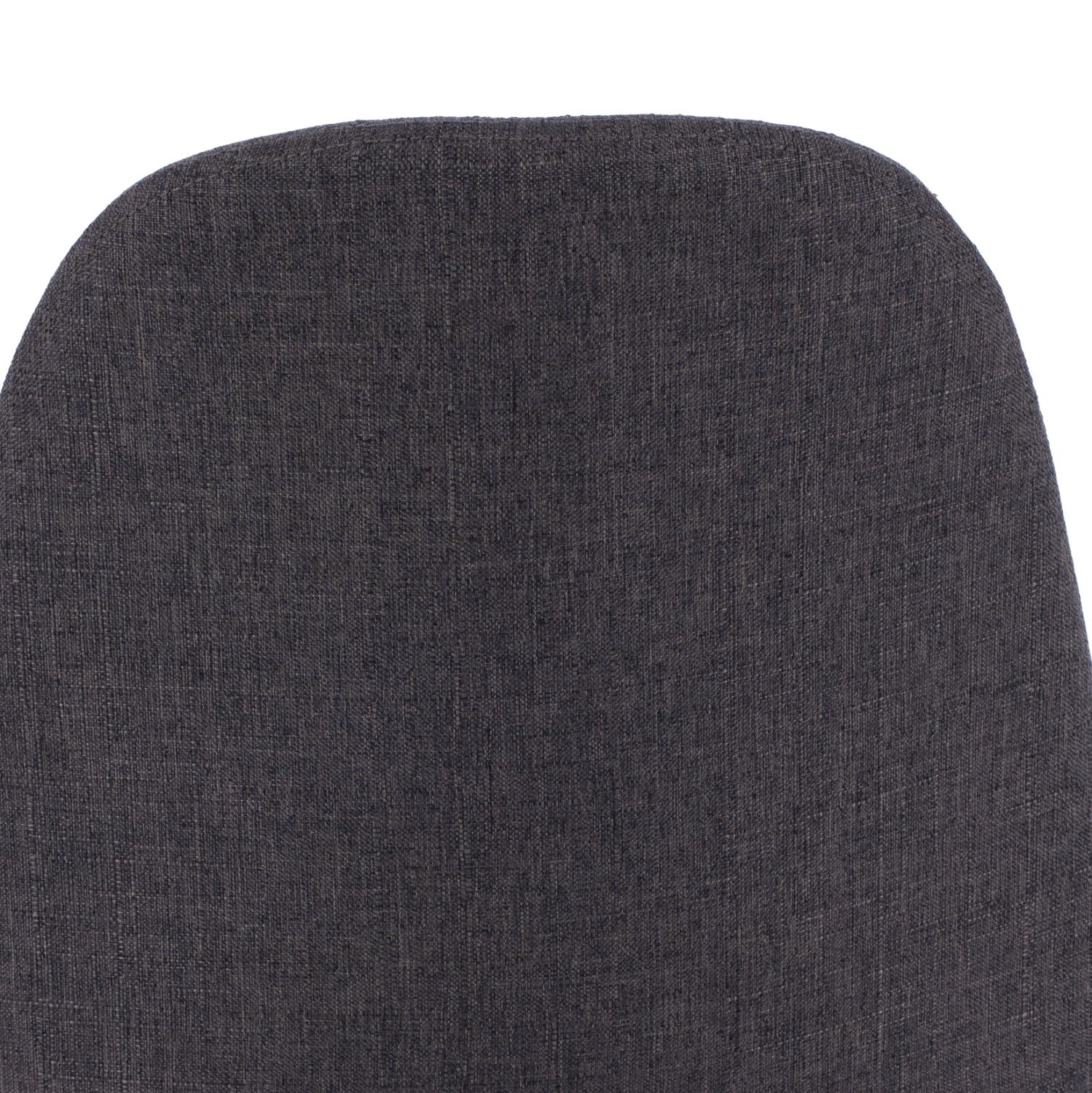 Dining chair Leonardo HM00100.16 with metallic legs and dark grey fabric 43,5x59x84 cm.