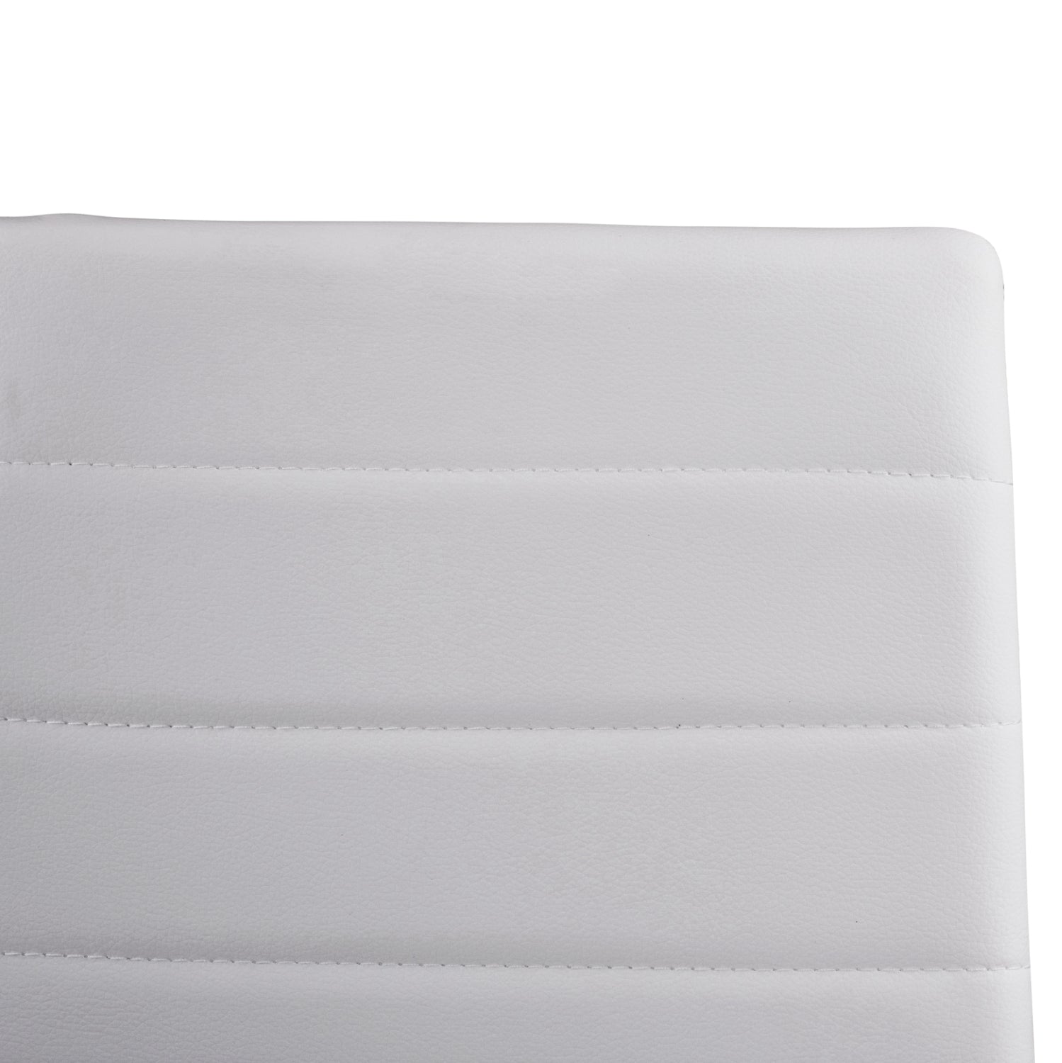 Metallic chair Lady HM0037.11 White PU Metalic Frame K/D 40x48x95H cm