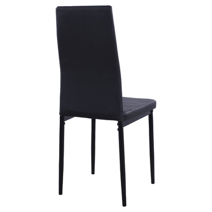 Metallic chair Lady HM0037.12 Black PU Metallic Frame K/D 40x48x95 cm