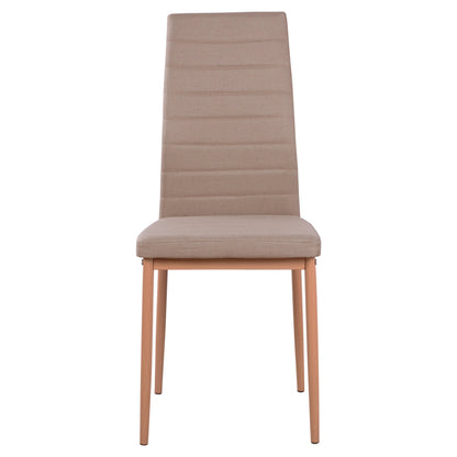 Metallic Chair Lady HM0037.14 Beige Fabric with metallic frame K/D 40x48x95 cm