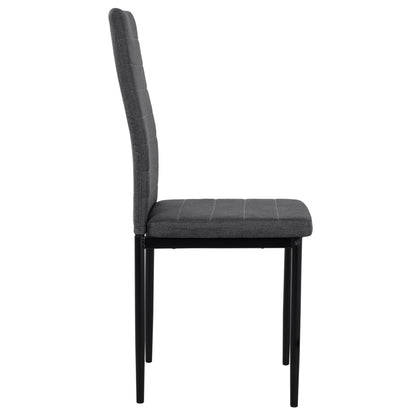 Metallic Chair Lady HM0037.20 Grey fabric with metallic frame K/D 40x48x95