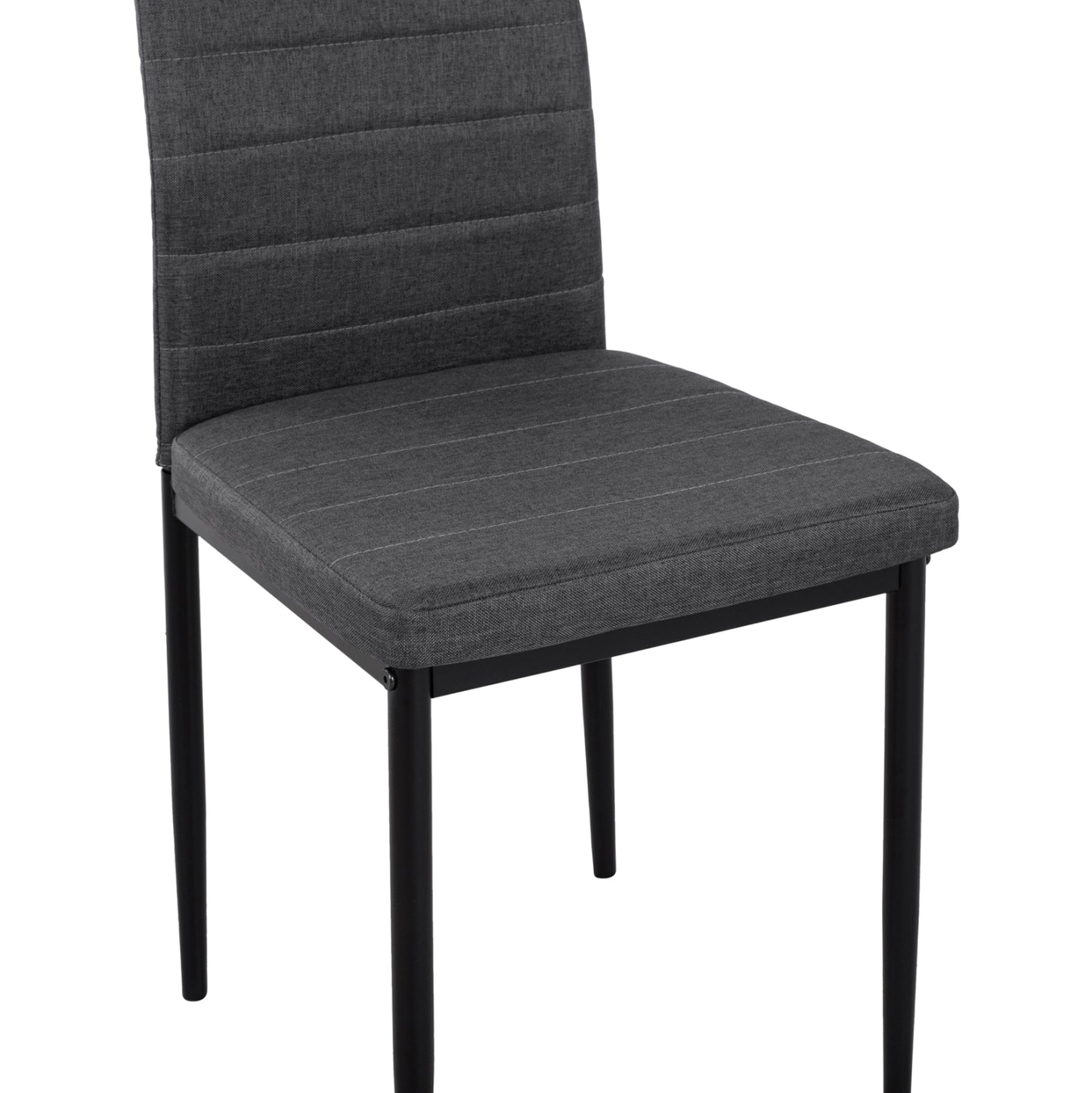 Metallic Chair Lady HM0037.20 Grey fabric with metallic frame K/D 40x48x95