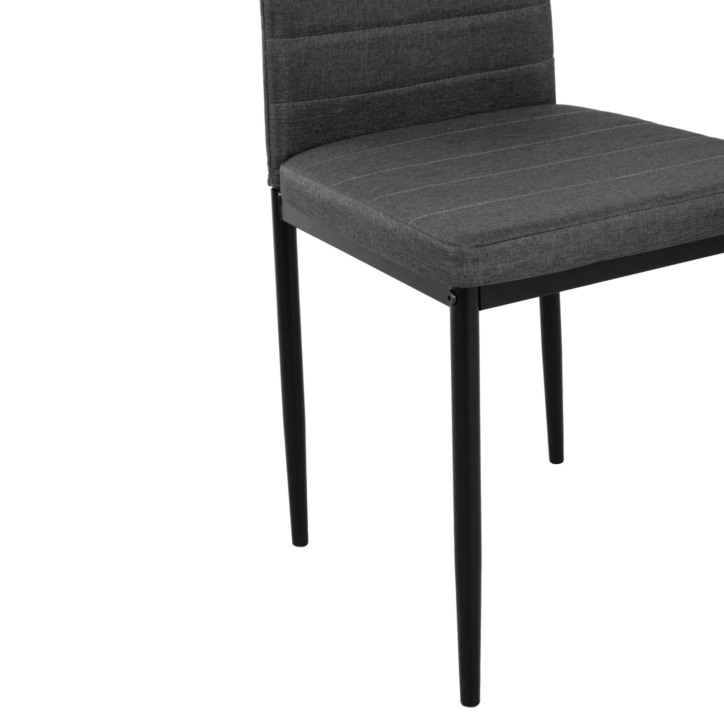 Metallic Chair Lady HM0037.20 Grey fabric with metallic frame K/D 40x48x95