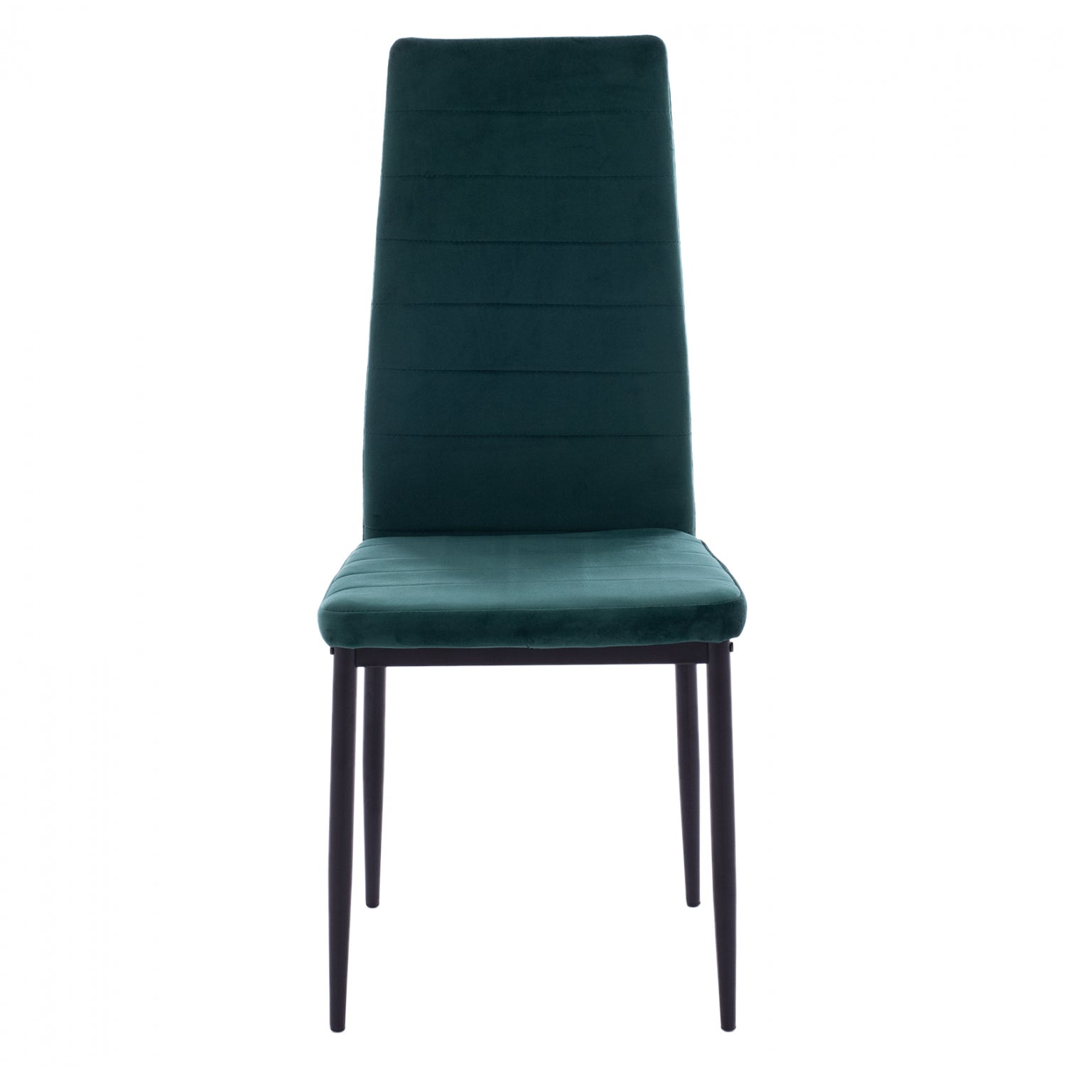 METAL CHAIR HM0037.33 GREEN VELVET WITH METAL FRAME K/D