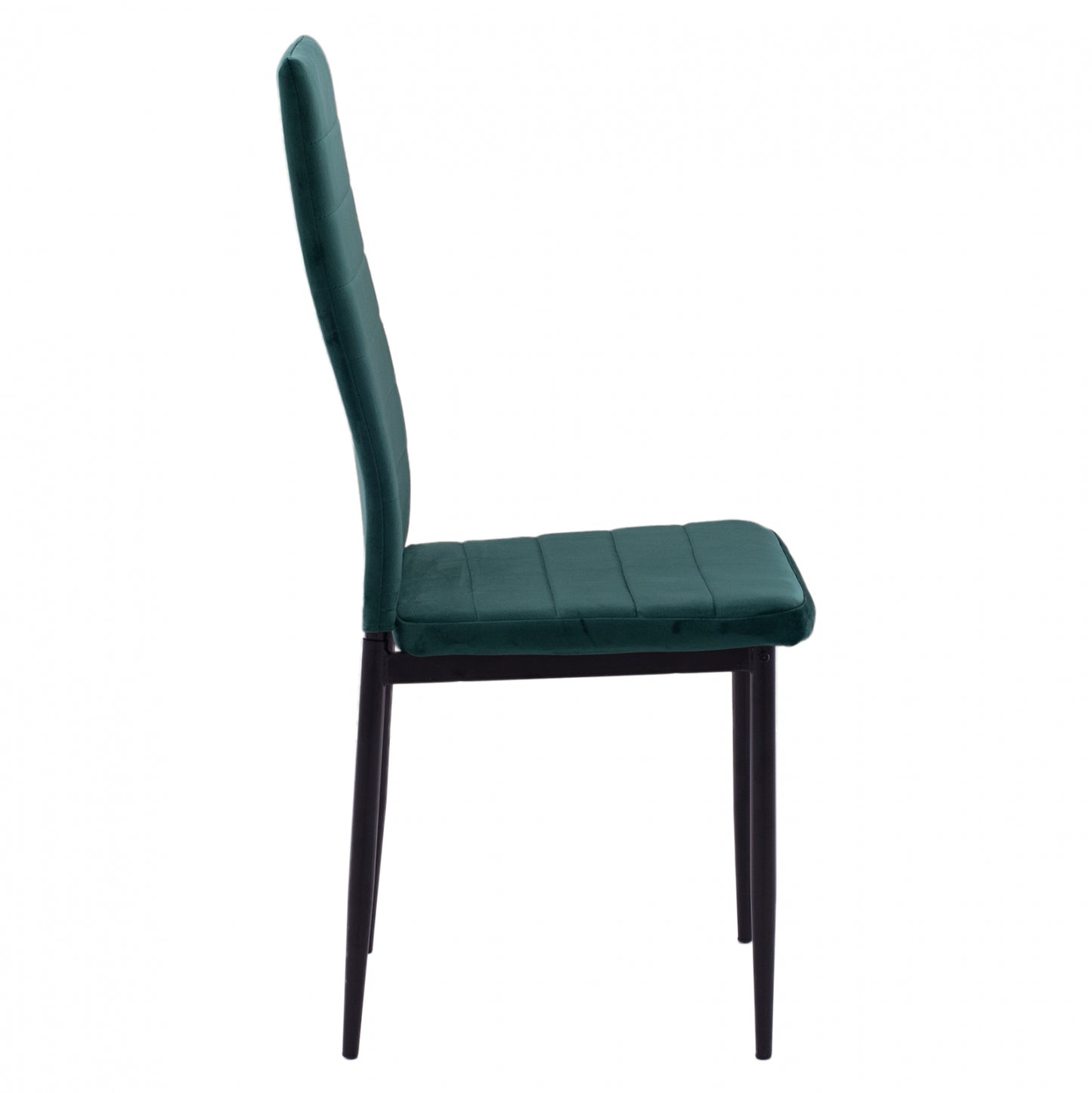 METAL CHAIR HM0037.33 GREEN VELVET WITH METAL FRAME K/D