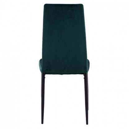 METAL CHAIR HM0037.33 GREEN VELVET WITH METAL FRAME K/D