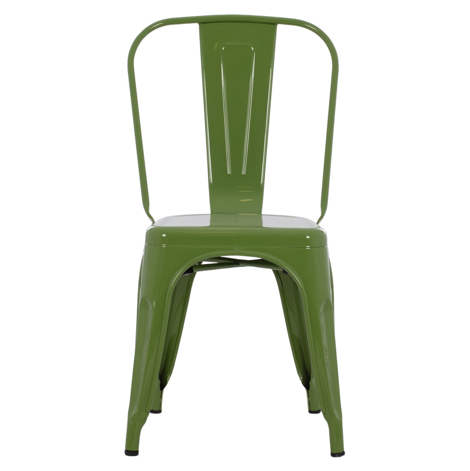 DINING CHAIR MELITA HM8641.13 METAL IN LIGHT OLIVE GREEN COLOR 43x50x82Hcm.