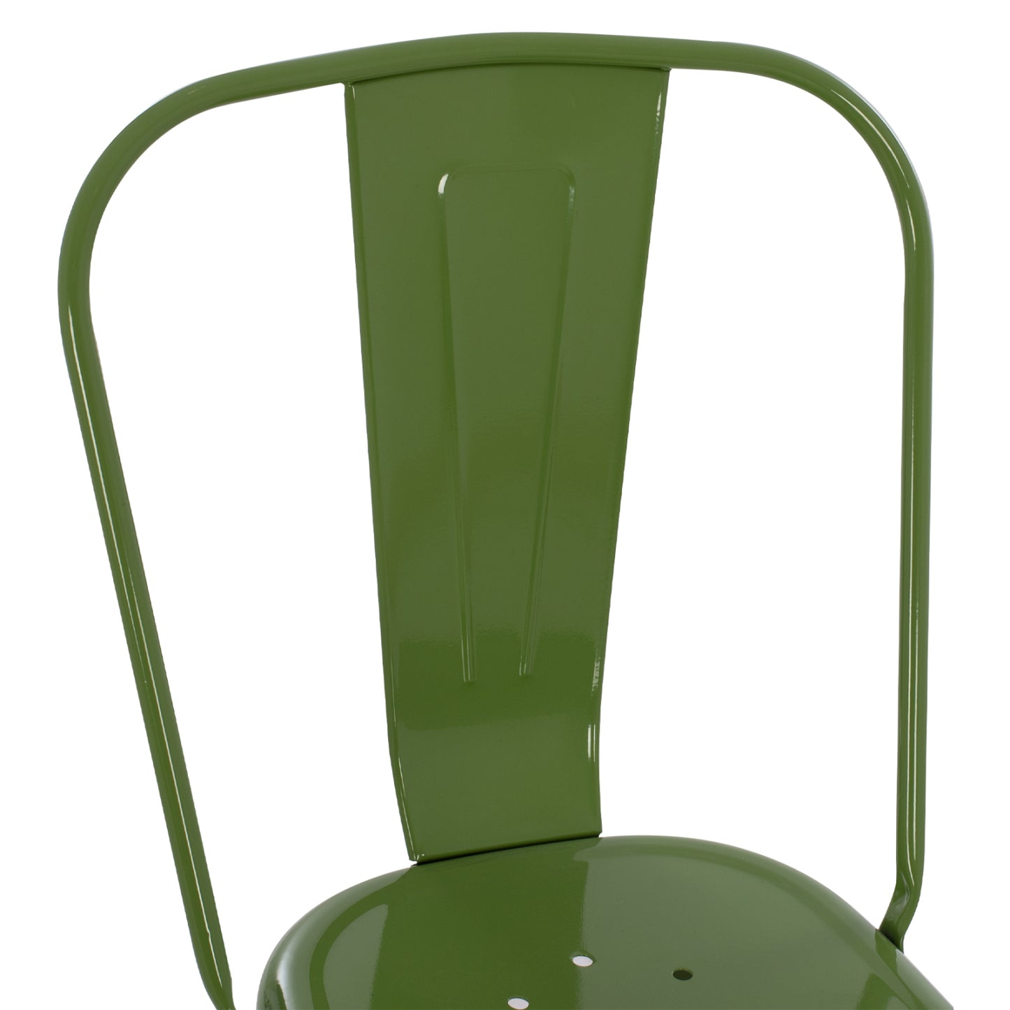 DINING CHAIR MELITA HM8641.13 METAL IN LIGHT OLIVE GREEN COLOR 43x50x82Hcm.