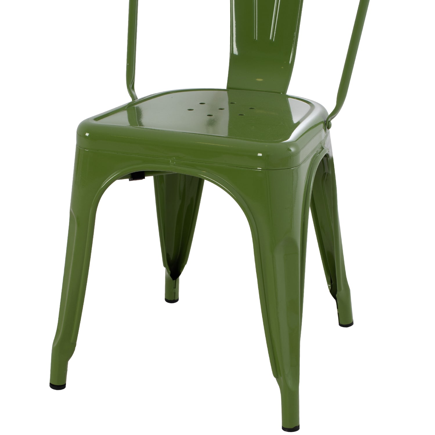 DINING CHAIR MELITA HM8641.13 METAL IN LIGHT OLIVE GREEN COLOR 43x50x82Hcm.