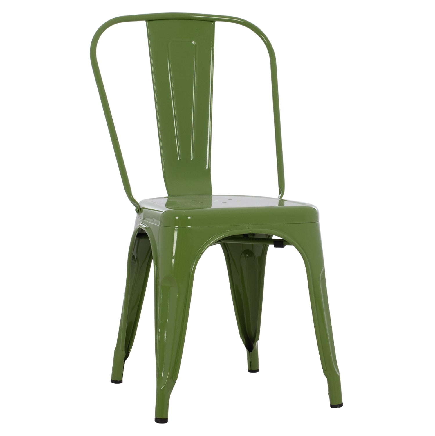 DINING CHAIR MELITA HM8641.13 METAL IN LIGHT OLIVE GREEN COLOR 43x50x82Hcm.