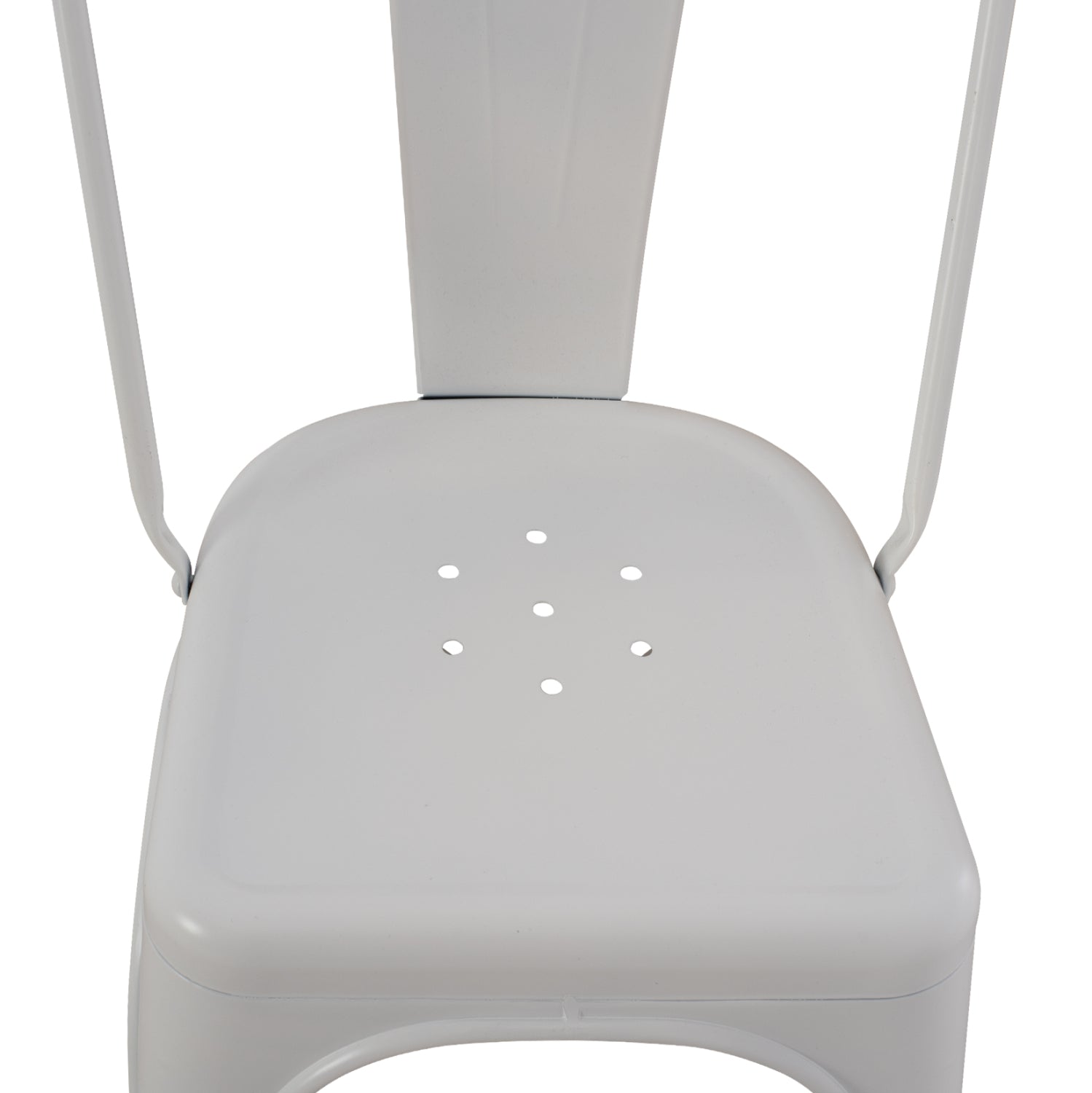 DINING CHAIR MELITA-PRO HM8641.41 METAL IN MATTE WHITE 44x47x84.5Hcm.
