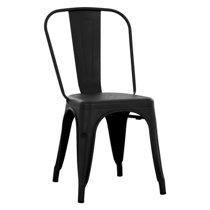 DINING CHAIR MELITA-PRO HM8641.42 METAL IN MATTE BLACK 44x47x84.5Hcm.